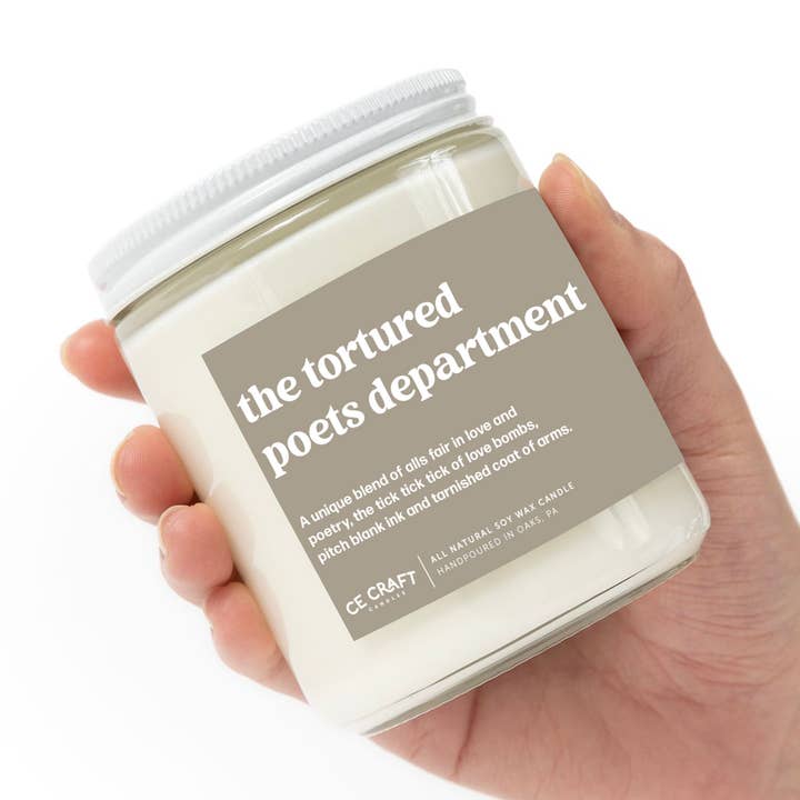 Bougie parfumée The Tortured Poets Department pour la vente par CE Craft Co