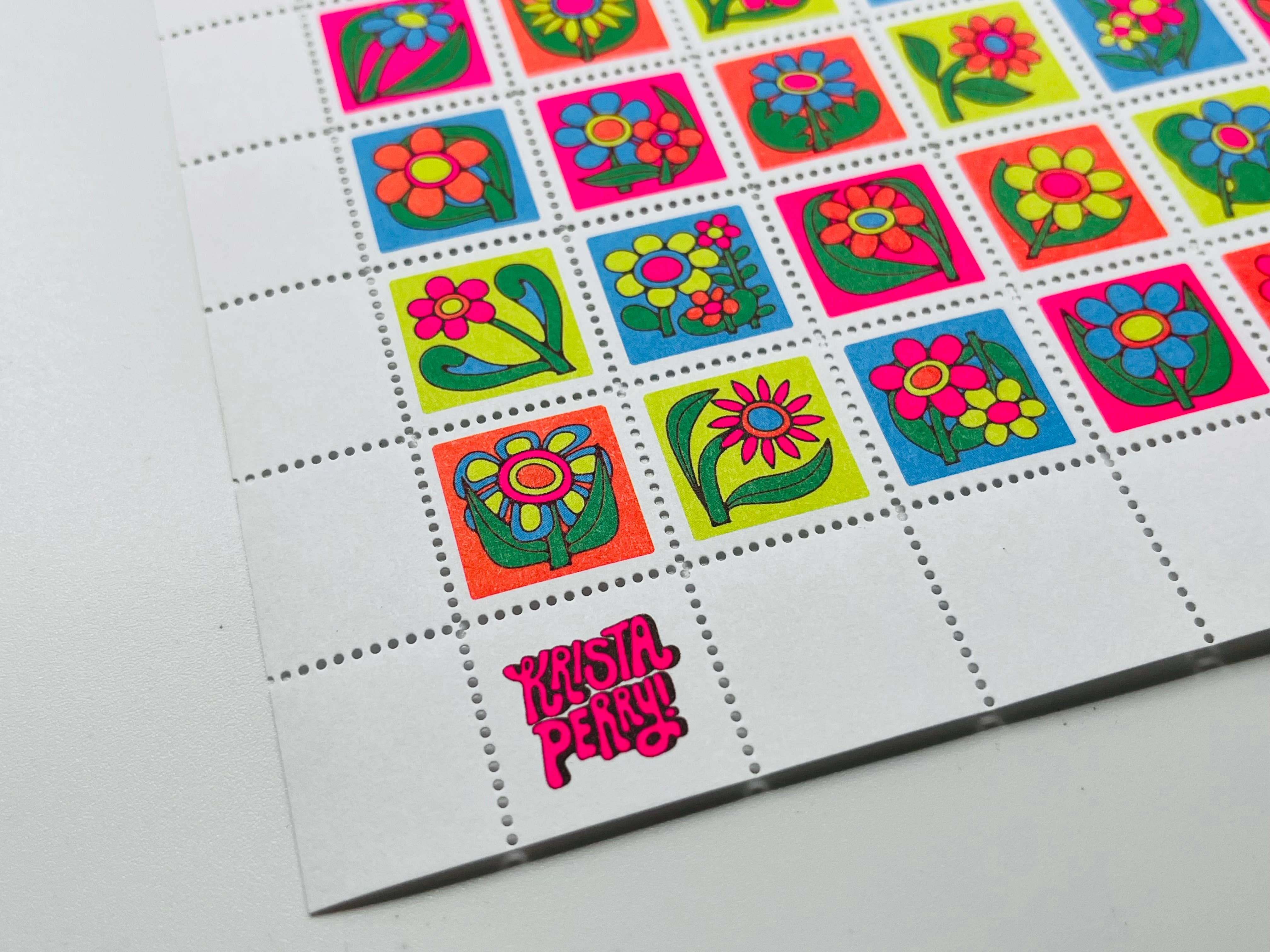The Portland Stamp Company - Wholesale Rubber/Decorative Stamp - Flowers by Krista Perry - Lick & Stick Stamps 1