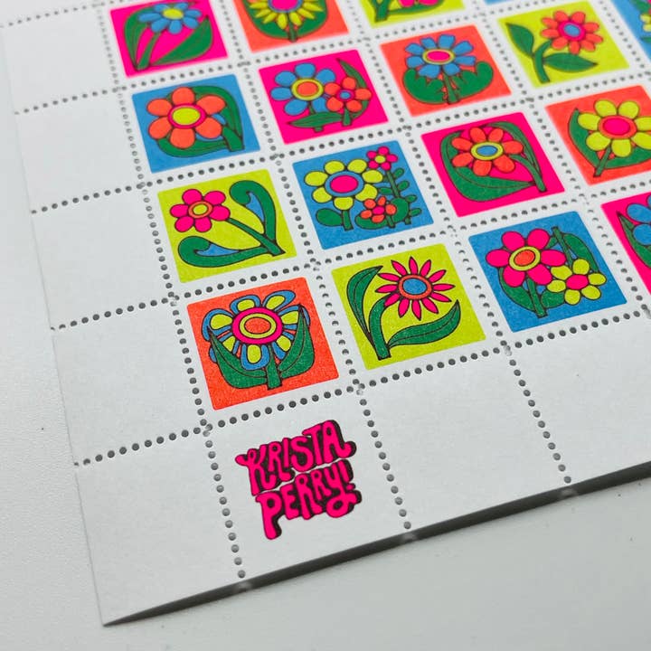 The Portland Stamp Company - Wholesale Rubber/Decorative Stamp - Flowers by Krista Perry - Lick & Stick Stamps 1