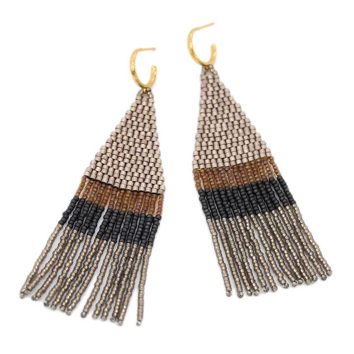 bluma project - Wholesale Tassel Earrings - Franja Earring - Metal0