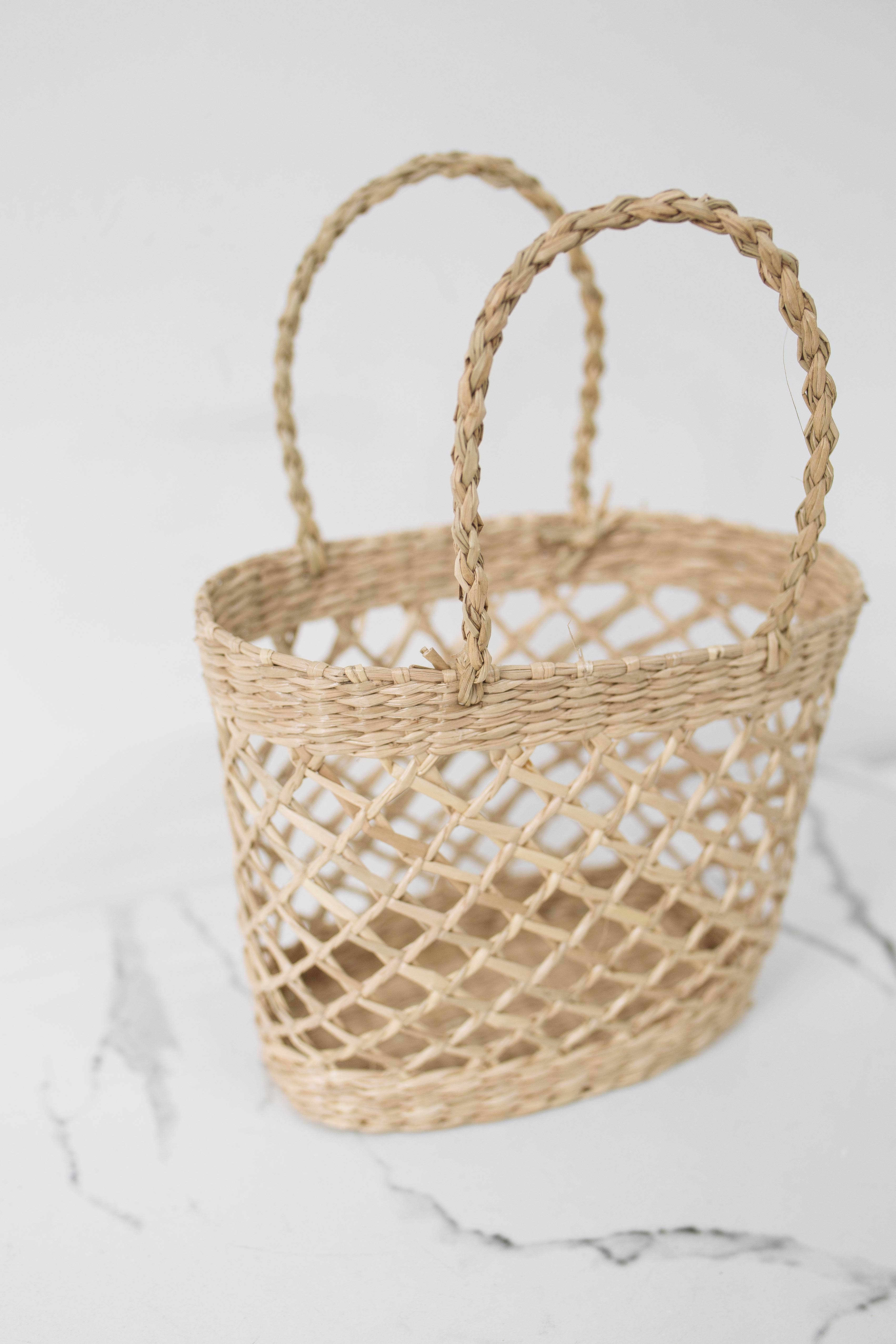 Tonkin Handicraft - Wholesale Mand - Kleine mand met handvat van zeegras8