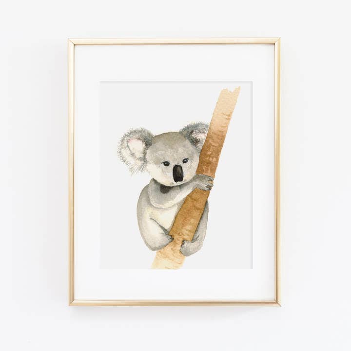 Koala Art Print for wholesale by Cami Monet