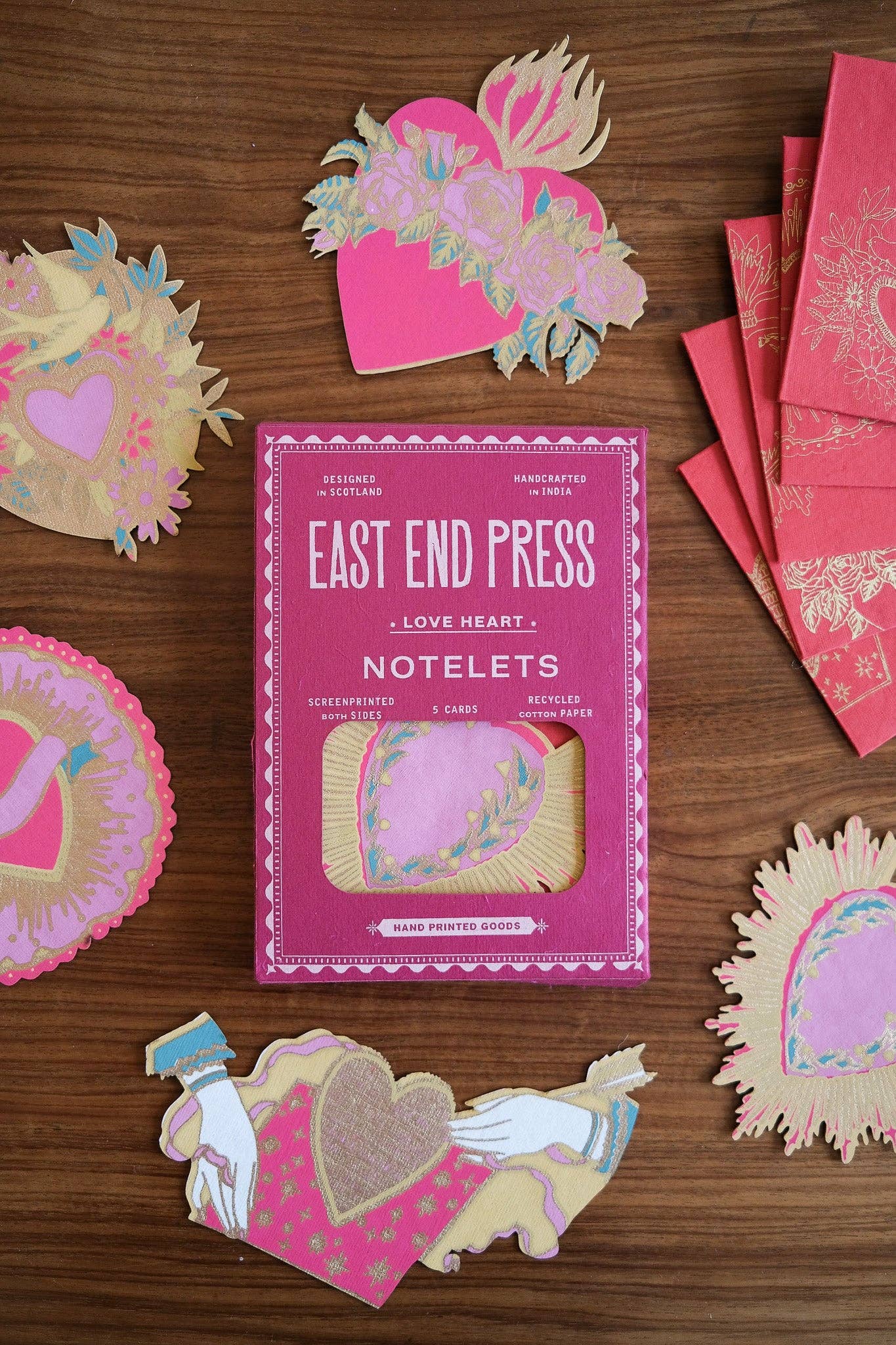 East End Press – wholesale Stationery/notecard set – Love Heart Notecards Set14