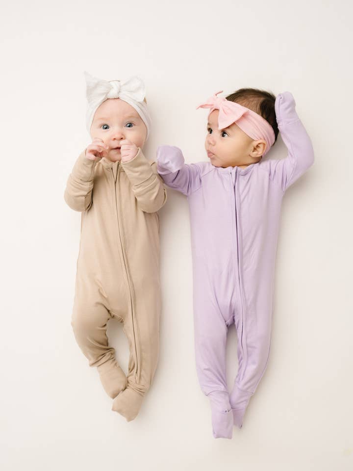 Little One Shop - Wholesale Sleepsuit - Baby - Lilac Bamboo Sleeper11