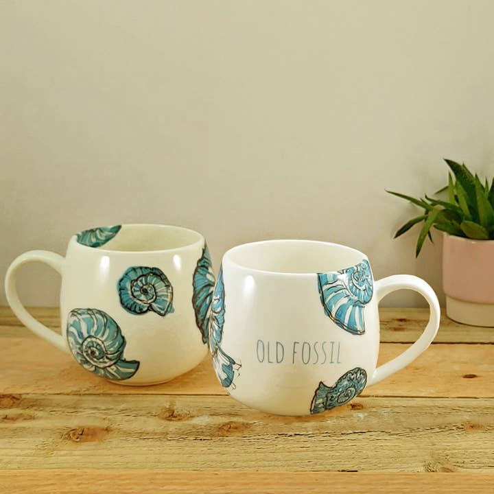 Port and Lemon – Engroshandel Kaffekrus – Gammelt fossilt hånddekoreret benporcelænskrus