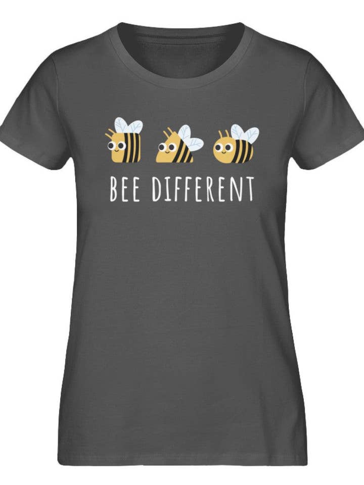 GARTENFAN - Wholesale T-shirt met print - Dames - Bee different - premium biologisch shirt voor dames3