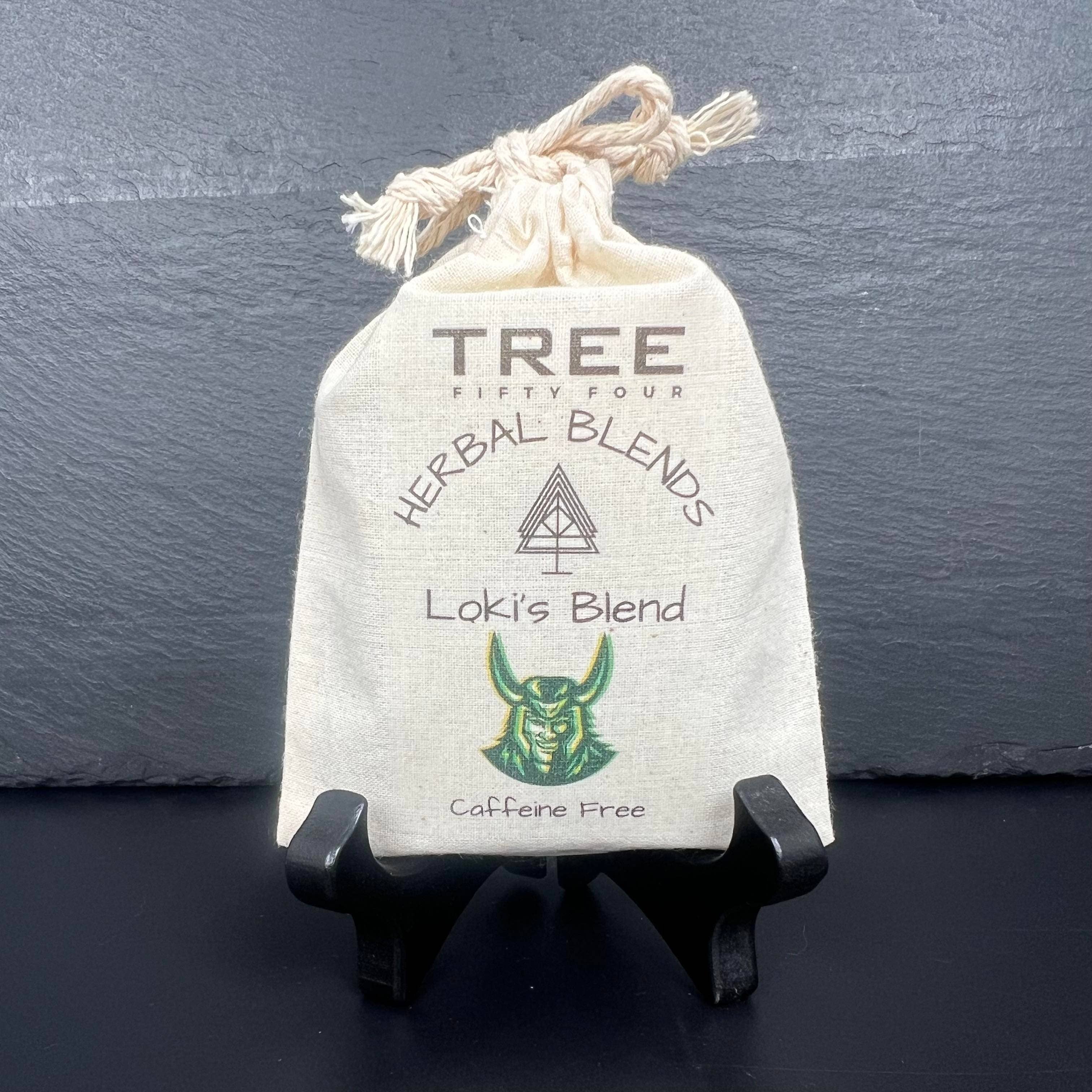 Tree Fifty Four - Wholesale Loose Tea - Loki's Herbal Tea Blend 6-Pack Sachet Set | 3.5" x 4.75"0
