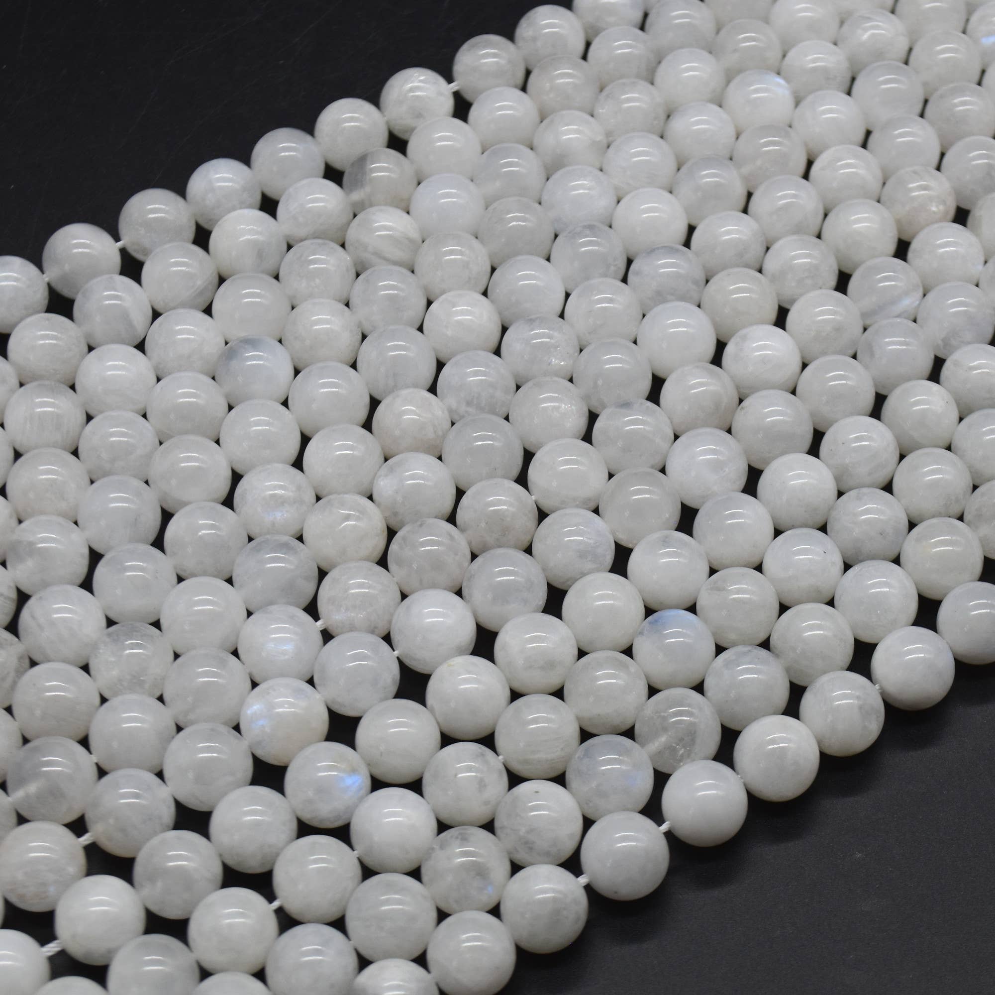 Oriental Direct Craft Supplies - Wholesale Beads - Grade A Natural Rainbow Moonstone Round Beads8
