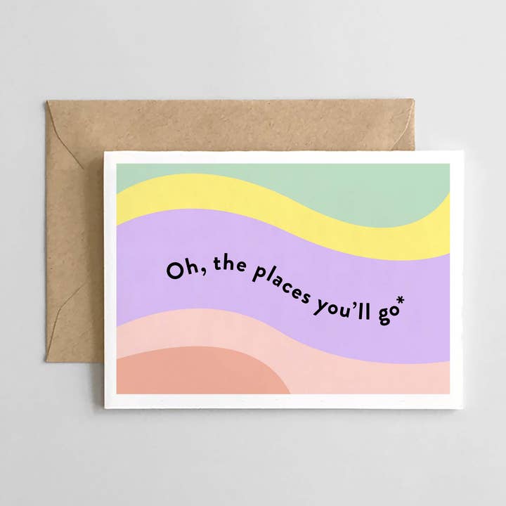 Oh, The Places You'll Go: Graduation Card for wholesale by Spaghetti & Meatballs