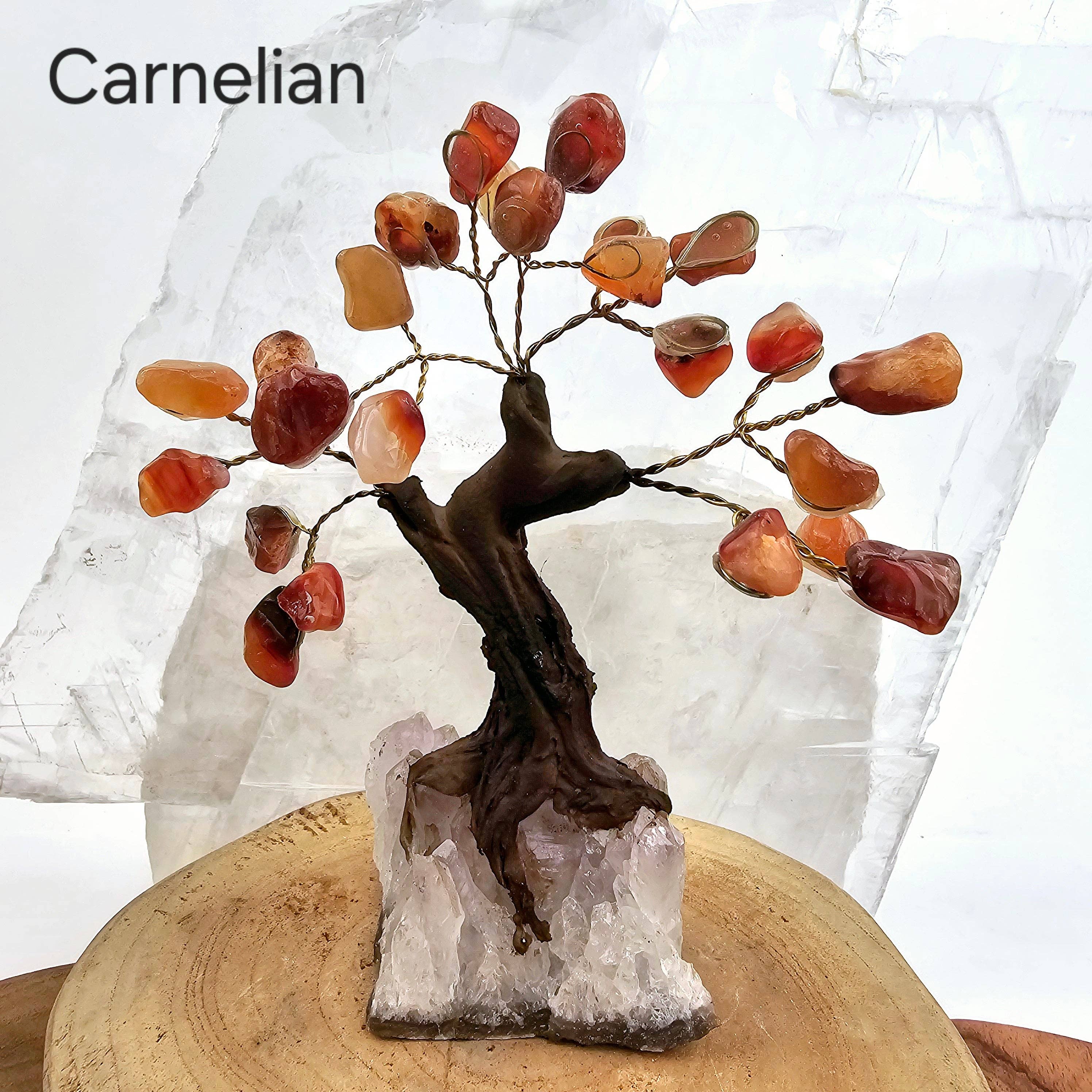 Rock Paradise - Wholesale Spiritual Stone/Crystal - Tumbled Gemstone Tree with Amethyst Crystal Base4