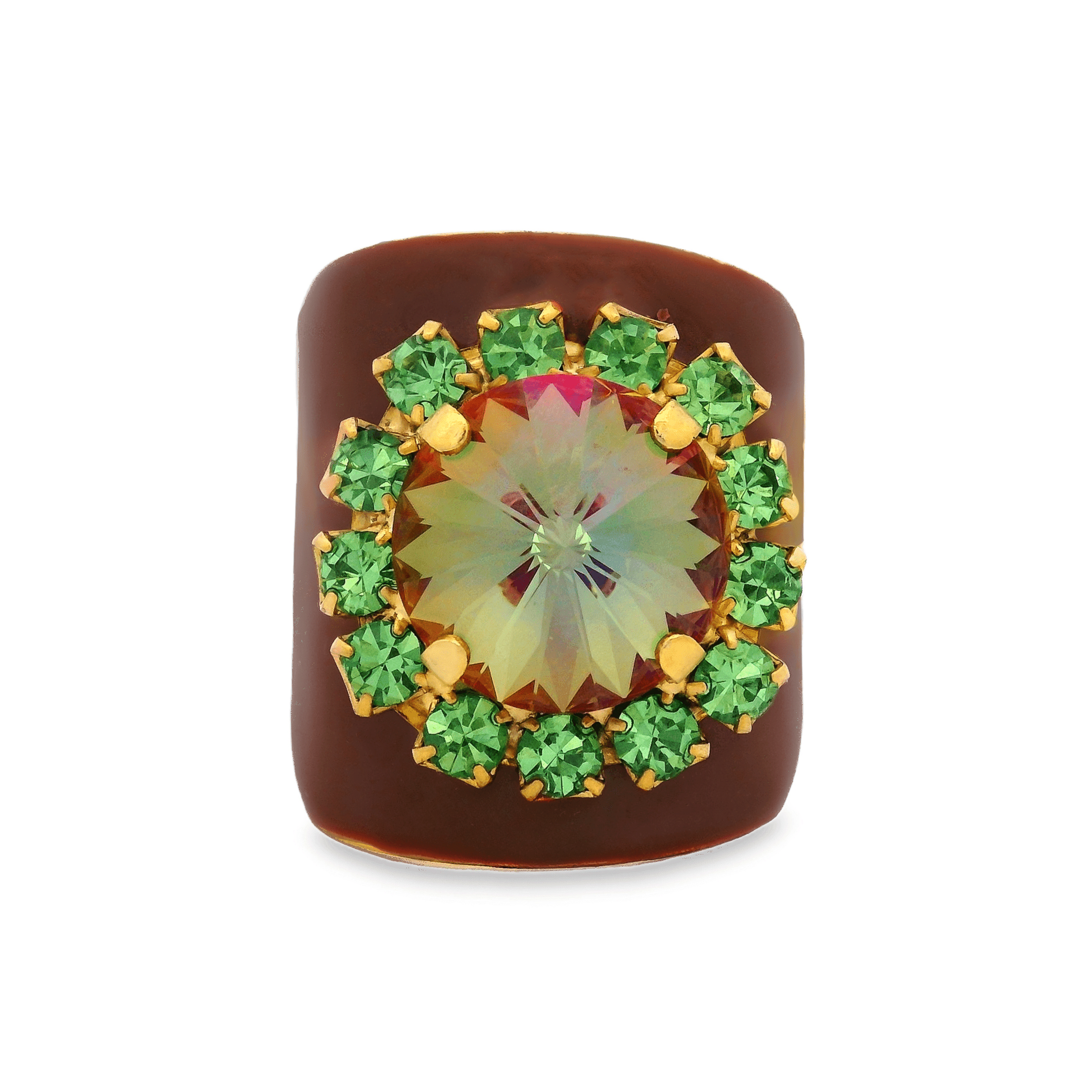 TOVA - Wholesale Cocktail/Statement Ring - Jacci Rings in Enamel Midnight Express7