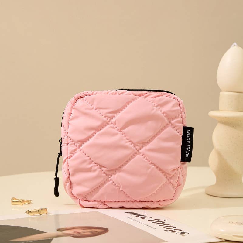 NARWEY INC - Wholesale Makeup/Cosmetic Bag - Quilted Diamond - Pattern Lipstick & Cosmetic Pouch6