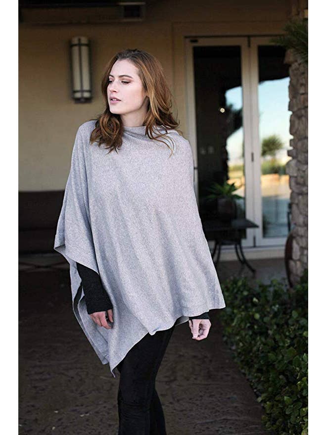 Viverano Organics - Wholesale Poncho - Women's - Women's Eco-Chic Poncho Sweater Knit Pullover (Organic)14