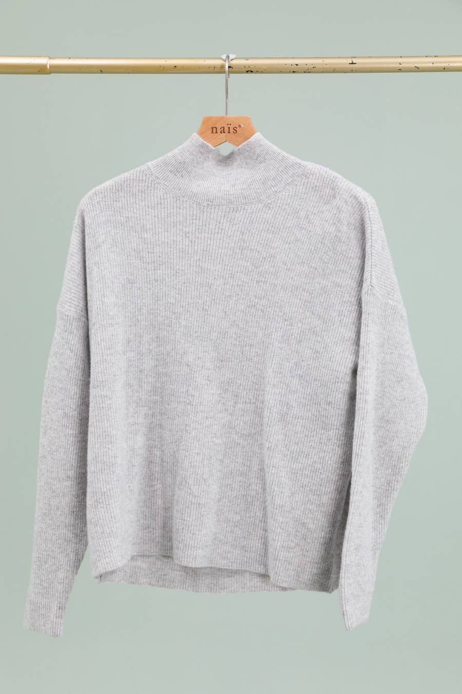 NAÏS PARIS - Wholesale Knit Sweater - Women's - High-neck long-sleeve sweater 100% extra fine merino wool13