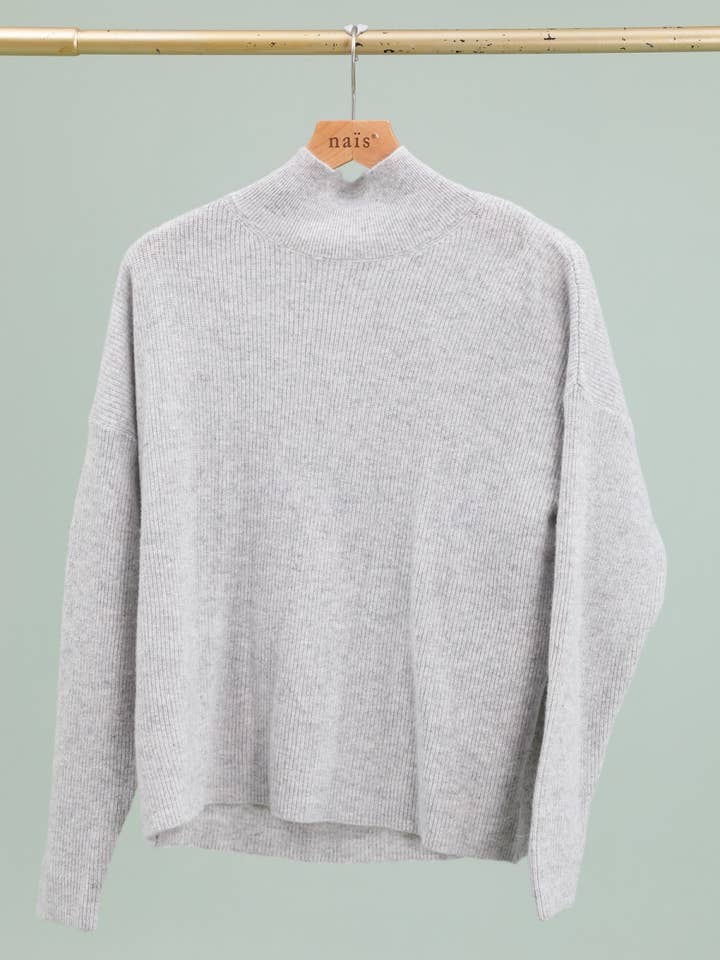 NAÏS PARIS - Wholesale Knit Sweater - Women's - High-neck long-sleeve sweater 100% extra fine merino wool13