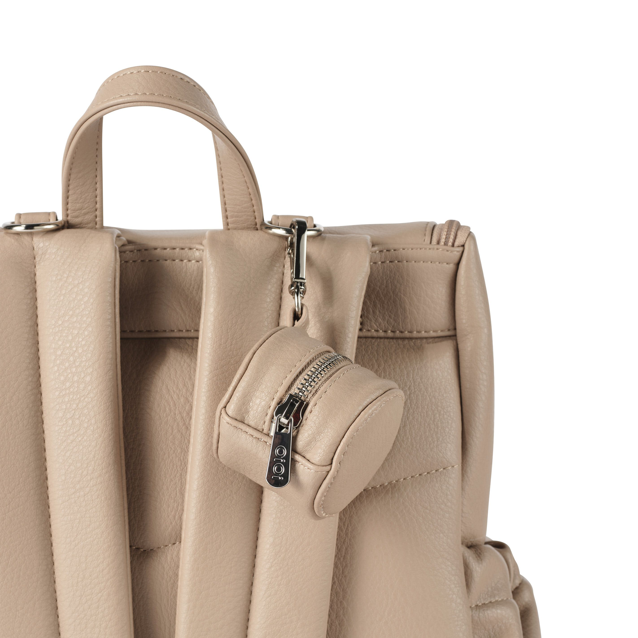 OiOi – wholesale Nappklämma - Baby – Dummy Case - Oat Vegan Leather2