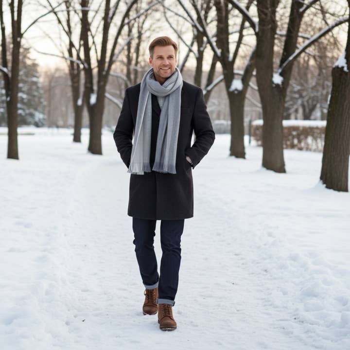 Shupaca Alpaca - Wholesale Scarf – Unisex - Alpaca Scarf - Polar Drift2