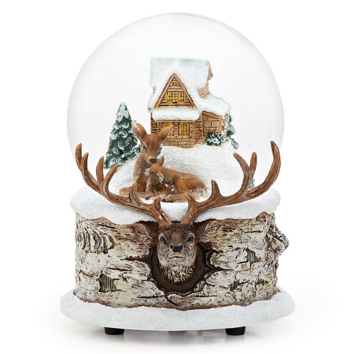 Musical Family Deer Dome with Deer Head Base for wholesale by Roman