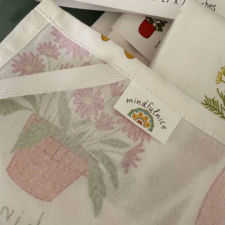 Mindfulnice - Wholesale Tea Towel - Herb Garden Tea Towel4