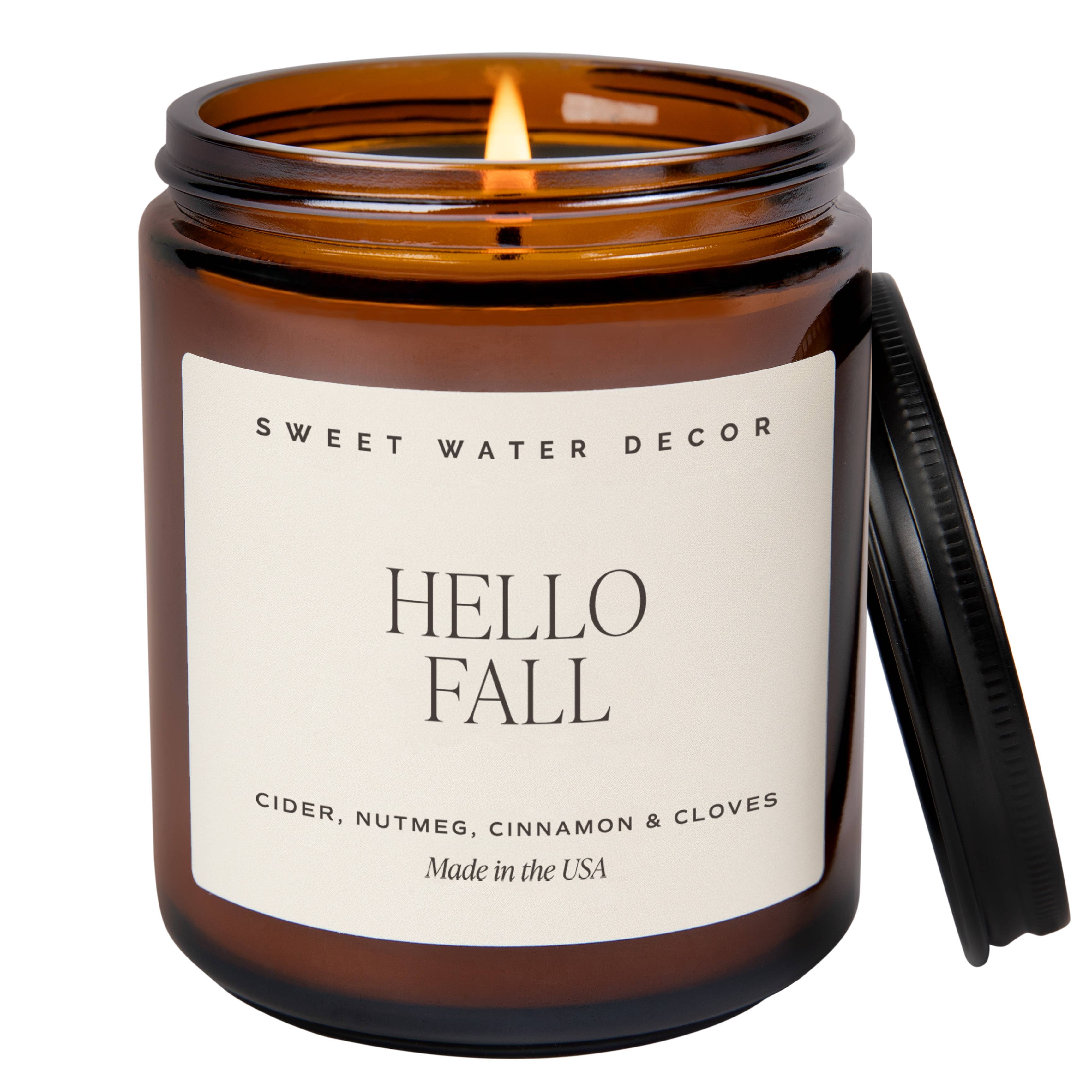 Sweet Water Decor – Vela em jarro/copo por atacado – Vela de soja Hello Fall 255 g - Decoração e presentes de outono7
