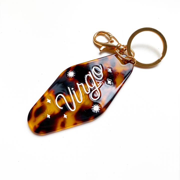 Virgo Horoscope Motel Keychain for wholesale by Have A Nice Day