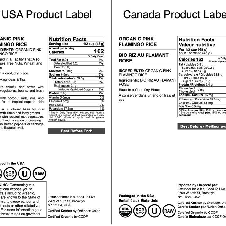 Food To Live - Wholesale Rice - Organic Pink Flamingo Rice - by Food to Live2