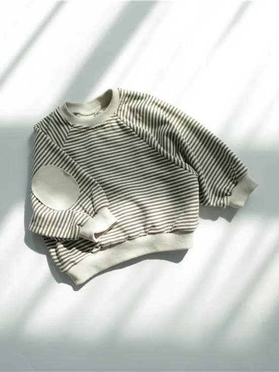 Top de gran tamaño a rayas para niños pequeños para venta al por mayor de Jill Marie Boutique