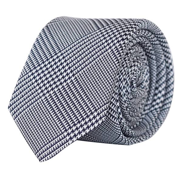 Handmade Striped Italian Silk Skinny Tie - Black for wholesale by COCHIC