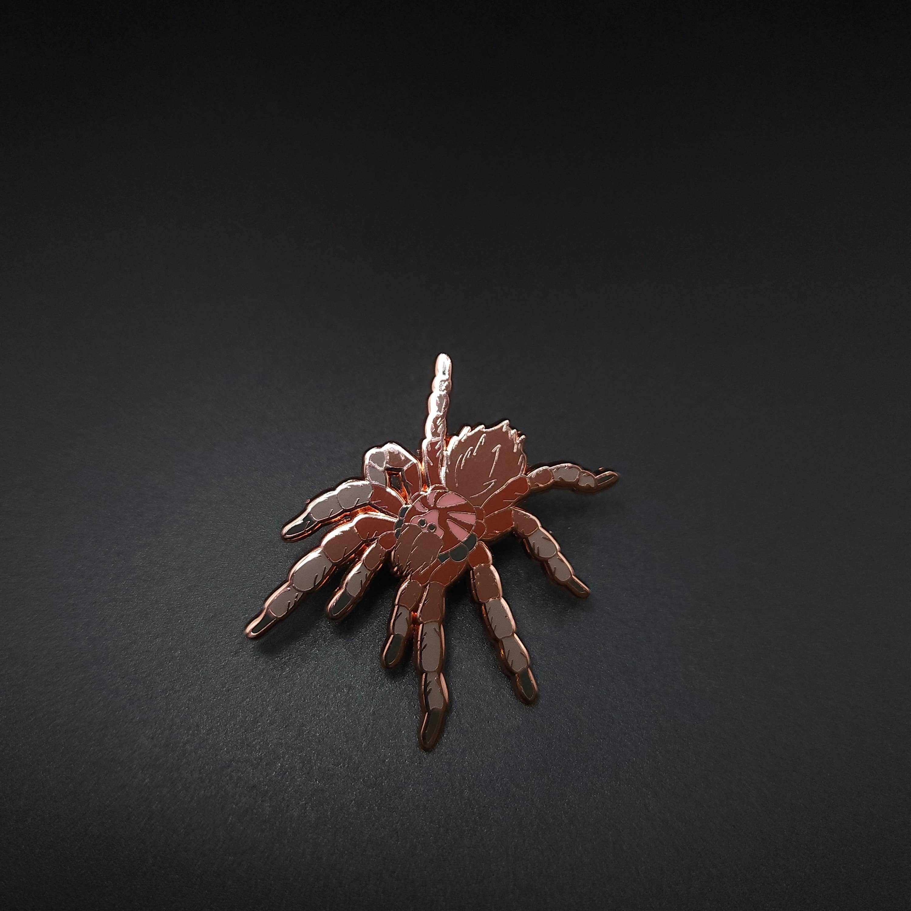 Pinsects - Wholesale Lapel Pin/Button - Chilean Rose Tarantula Educational Insect Enamel Pin2