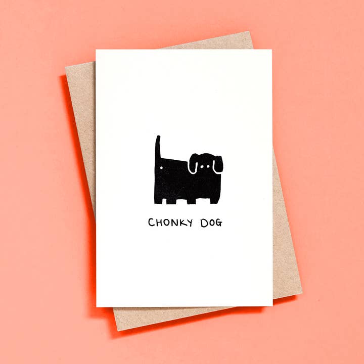 Chonky Dog Card for wholesale by Martha Duncan Studio