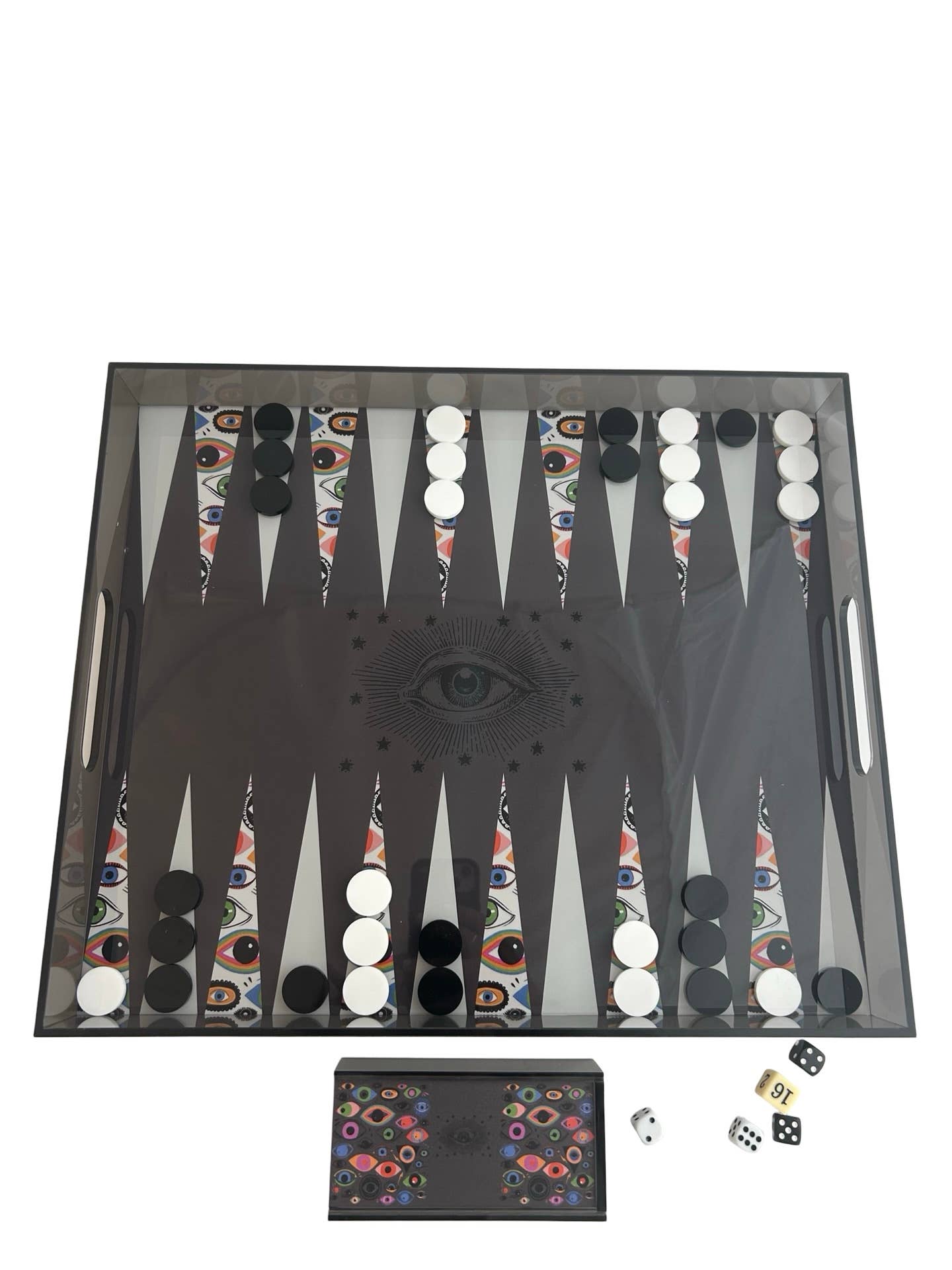 Maven Home - Wholesale Board Game - Game, Backgammon Tray - Evil Eye2
