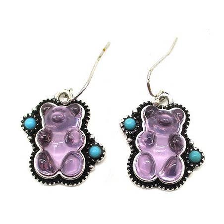 Snowing West - Wholesale Dangle Earrings - Gummy Bear Turquoise Earring0