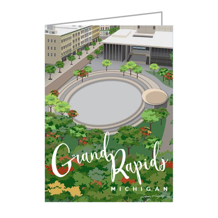 Cartes de note rondes Rosa Parks de Grand Rapids pour la vente par WagsStuff