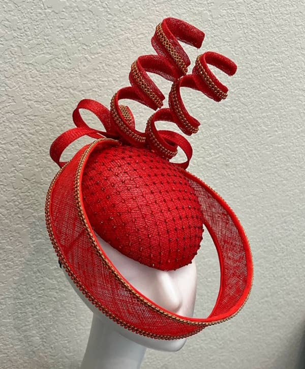 Rehoboth Hats - Wholesale Fascinator Hat - Women's - The Showstopper Sinamay Fascinator2