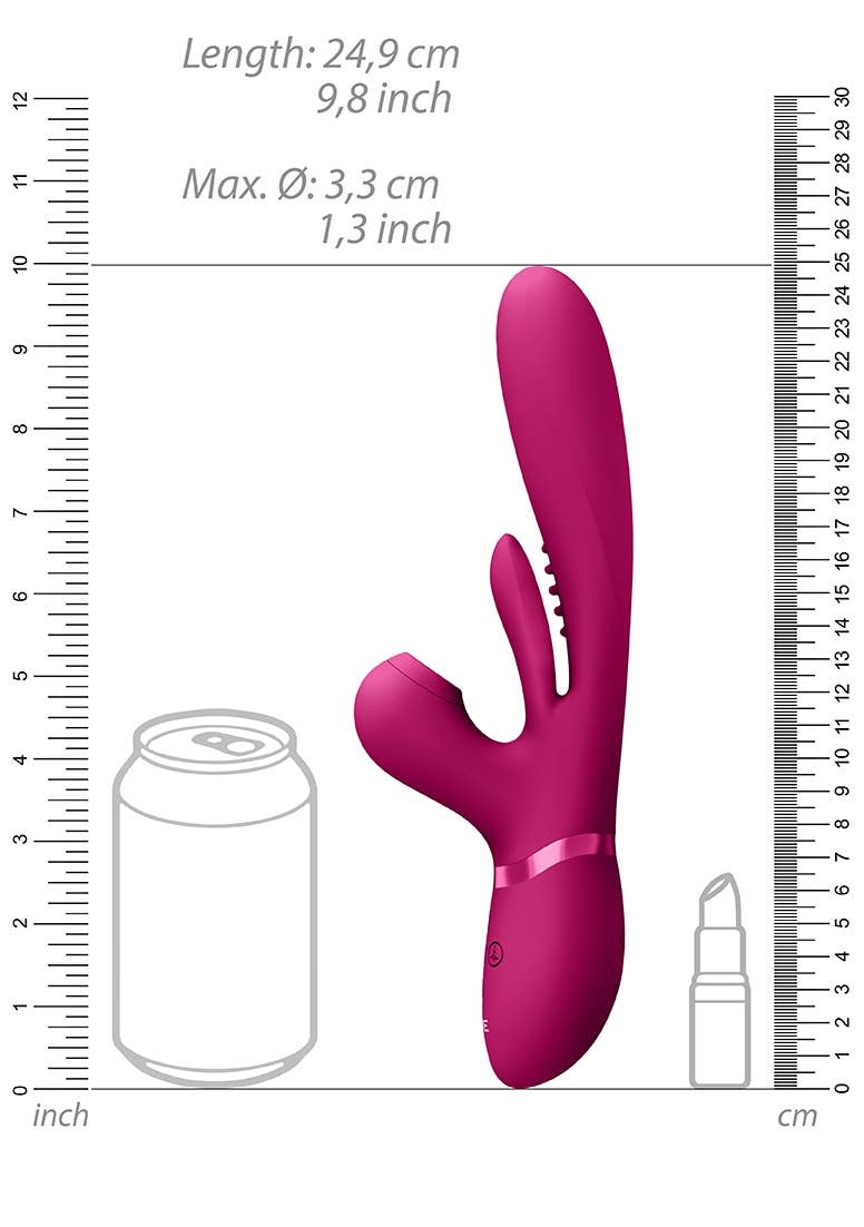 Shots - Wholesale Sex Toy - Ena - Thrusting G-Spot Vibrator With Flapping Tongue3