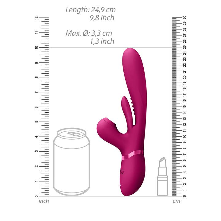 Shots - Wholesale Sex Toy - Ena - Thrusting G-Spot Vibrator With Flapping Tongue3
