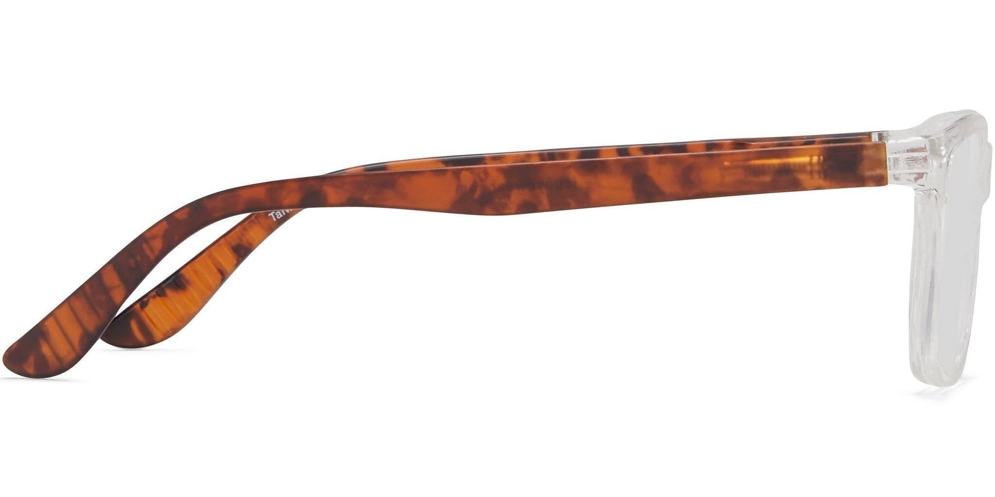 Clear with Tortoise Sonoma Women's Crystal Rectangular Eyeglasses for wholesale on Faire2