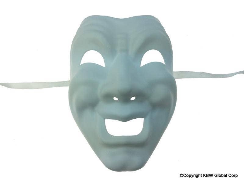 KBW Global Corp. - Vendita all'ingrosso Costume di carnevale - Unisex - Maschera Bianca da Commedia Teatrale0