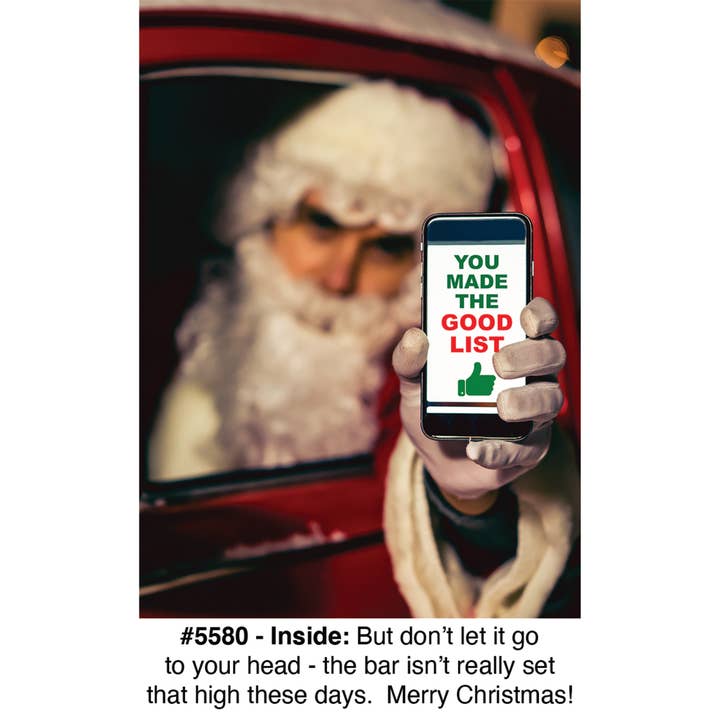 «Good List» - Tarjeta de Navidad para venta al por mayor de Magik Missile