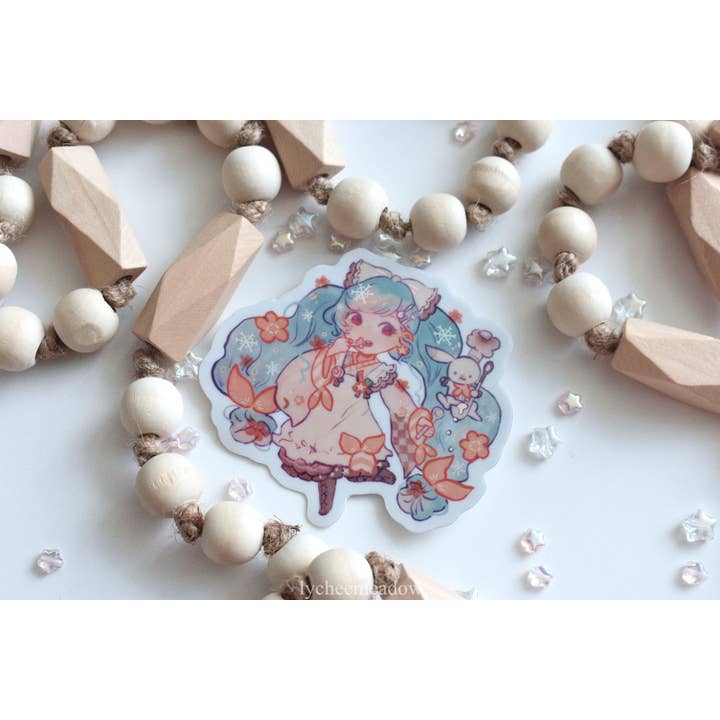 Lycheemeadow - Wholesale Sticker - Miku: Snow Miku 2024 Holographic Vinyl Sticker5