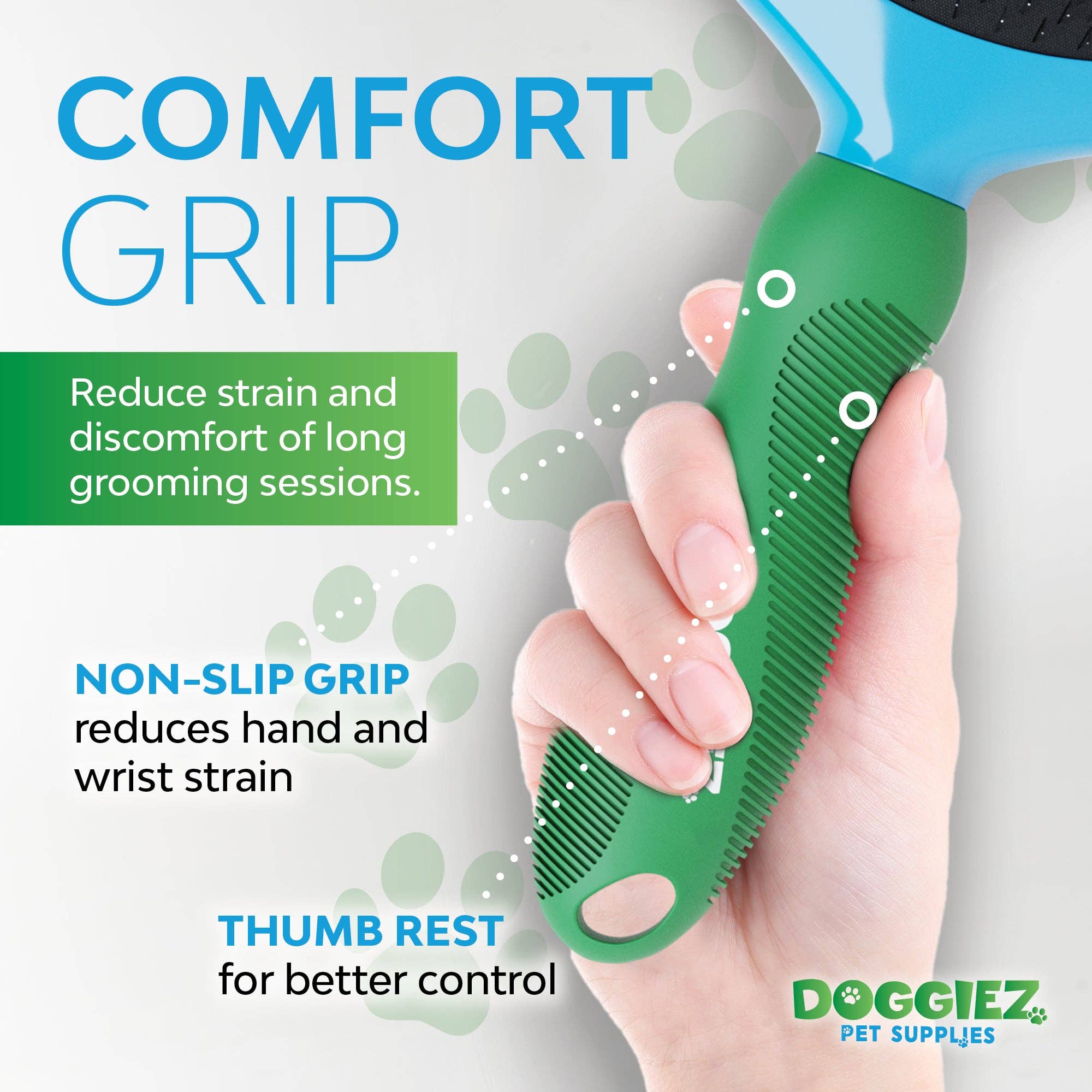 Doggiez Pet Supplies – wholesale Pet brush – Cat/dog – Pet Grooming Brush with Comfort Grip Handle3