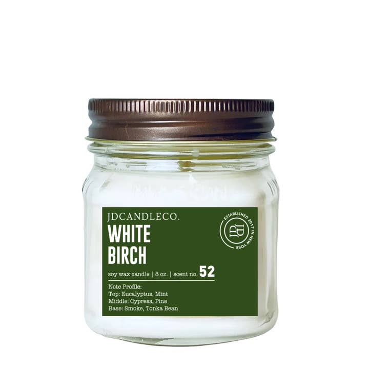 JD Candle Co. - Wholesale Jar/Filled Candle - Holiday 8 oz Mason Jar Candles5