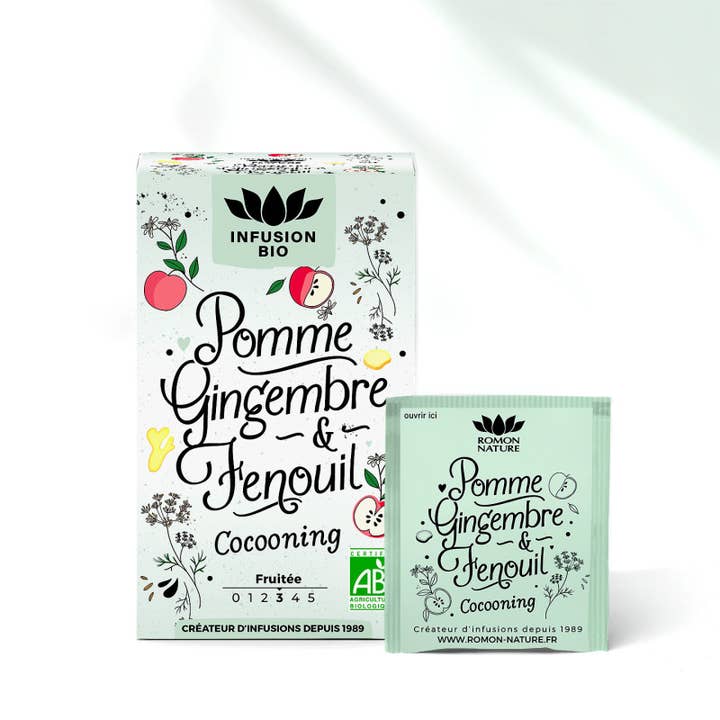 PROVENCE D'ANTAN - Wholesale Health/Detox Tea - Organic Apple Ginger Fennel Infusion*1