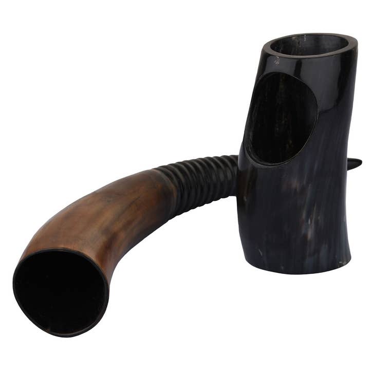 Handicrafts Home - Wholesale Drinking Glass/Cup - Auger Real Viking Drinking Horn with Stand Cups Vessels, 14"