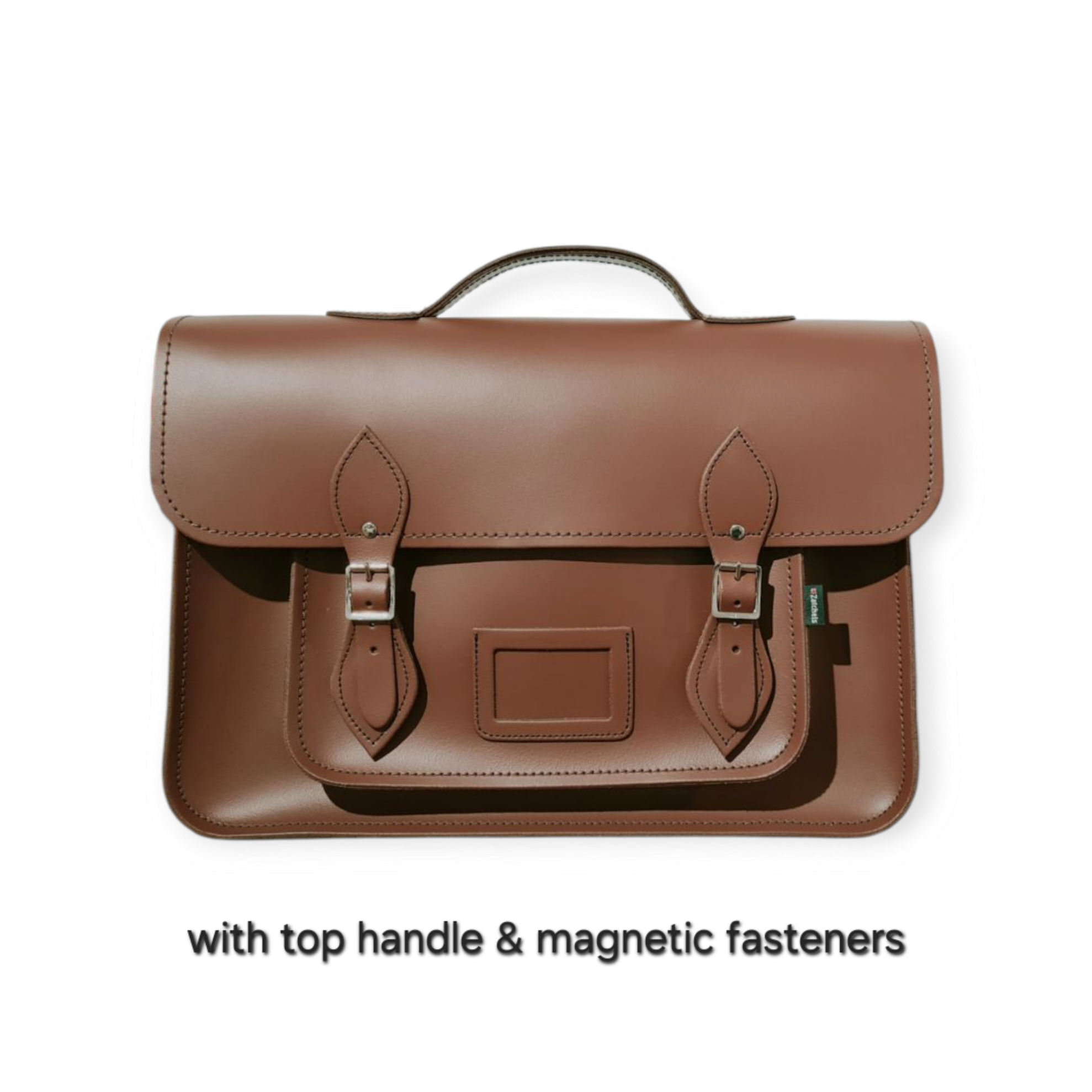 Zatchels - Wholesale Satchel - Women's - Handmade Leather Satchel - Chestnut- Available in 3 sizes5