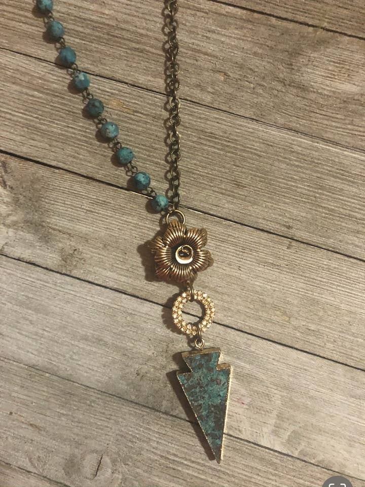 Colar de ponta de flecha turquesa por atacado de Savannah Hoffman Designs Artisan Jewelry
