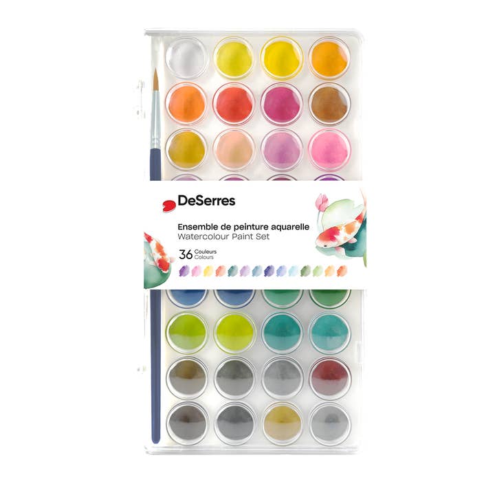 36 COLOURS WATERCOLOUR SET for wholesale by pierrebelvedere.com