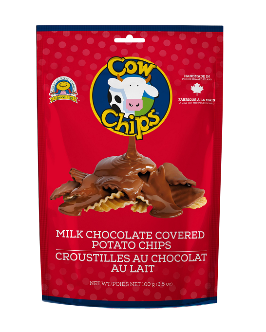 Anne of Green Gables Chocolates - Wholesale Chocolate Covered Sweets - 100g COW Chip Pouch (Case of 12)0