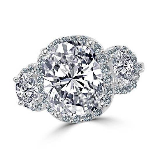 2.5CT kussen Halo diamantfineer kubieke zirkonia-ring. 635R7 voor wholesale door Diamond Veneer Travel Jewelry