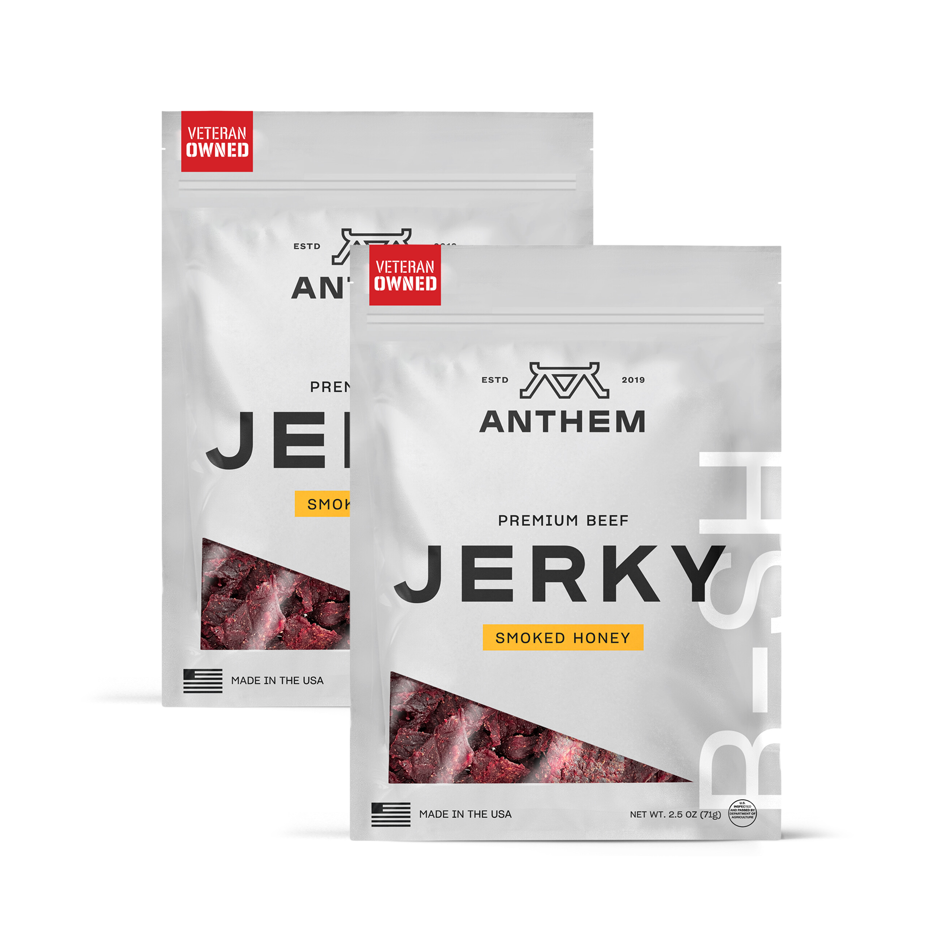 REMOVED BRAND - Wholesale Jerky - Smoked Honey Jerky, 2.5oz (12-count)1